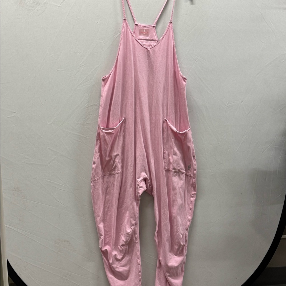 Pink Free People Sleeveless Hotshot Romper Size S